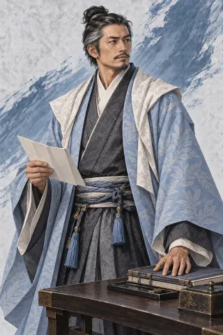 宇佐美定滿原創武將插畫