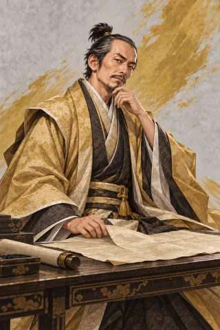 黑田官兵衛原創武將插畫