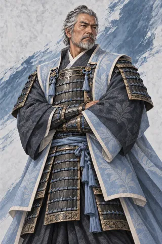 長野業正原創武將插畫