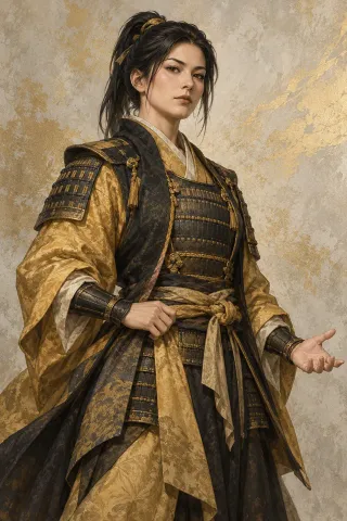 成田甲斐原創武將插畫