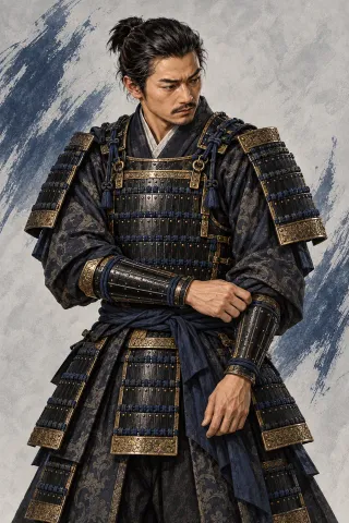 堀直政原創武將插畫