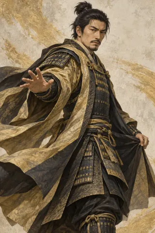 加藤嘉明原創武將插畫