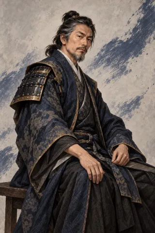 明智光秀原創武將插畫
