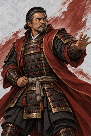 山縣昌景原創武將插畫