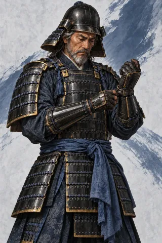 佐久間信盛原創武將插畫