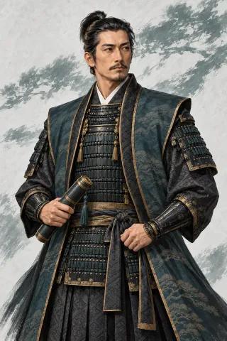 石川數正原創武將插畫