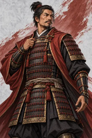 甘利虎泰原創武將插畫