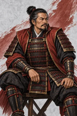 內藤昌豐原創武將插畫