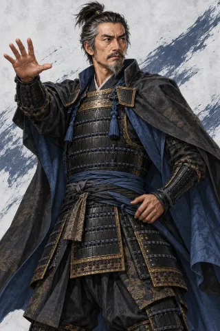 稻葉一鐵原創武將插畫