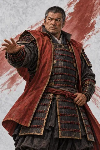 原虎胤原創武將插畫