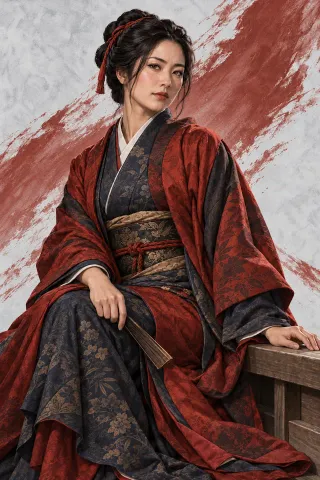 諏訪姬原創武將插畫
